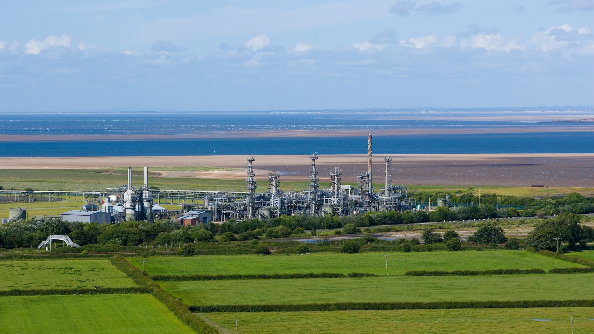 vista impianto nella natura inglese