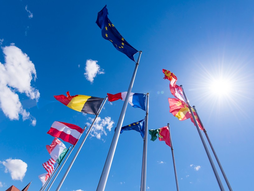 Flags of different nationalities