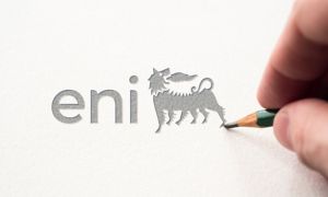 Hand drawing logo of Eni