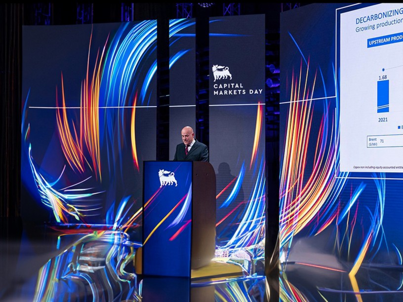 Claudio Descalzi Amministratore Delegato durante il capital markets