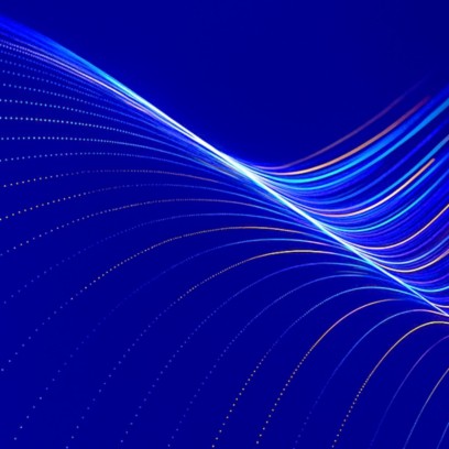 Abstract graphics with colored lines