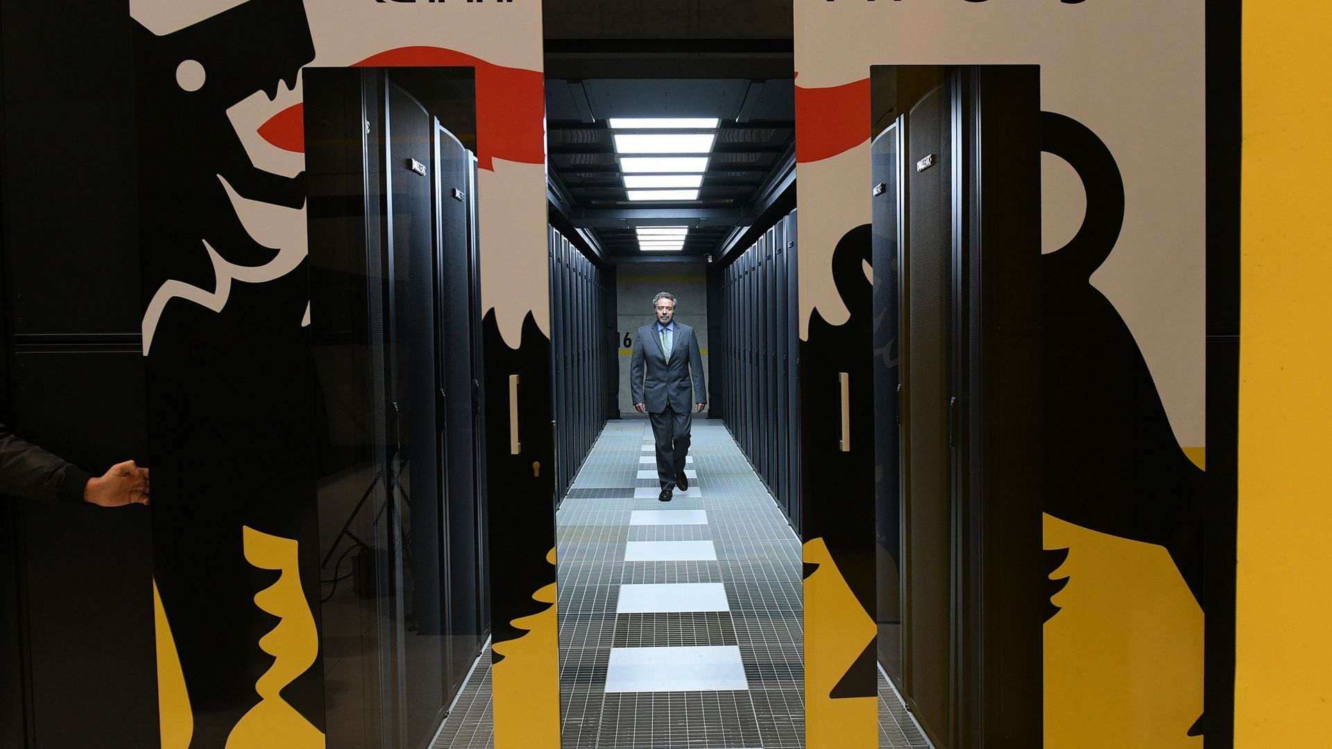 Man walking inside HPC5