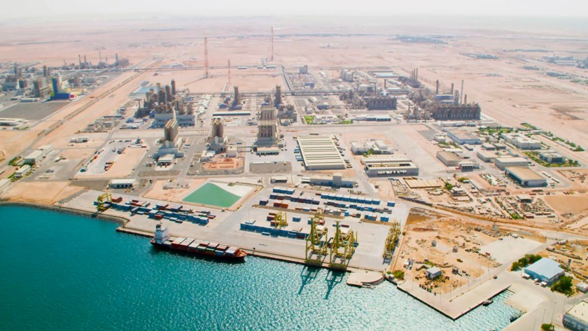 Top view of the Ruwais refining plant