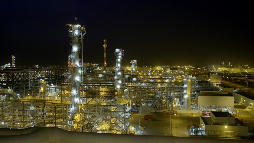 Top view of the Ruwais refinery plant