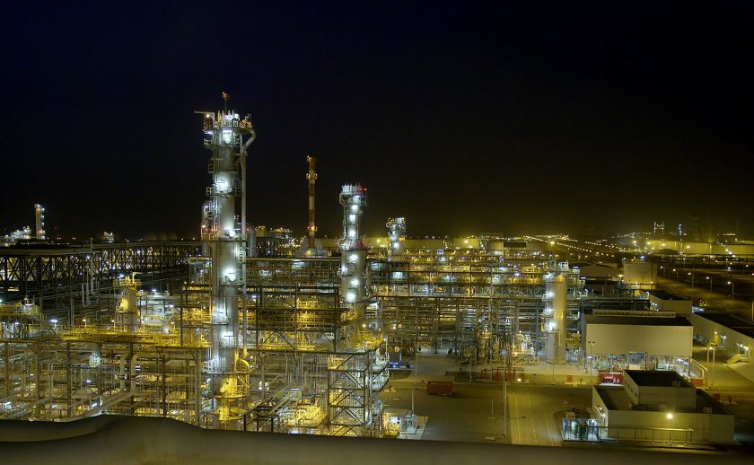 Top view of the Ruwais refinery plant