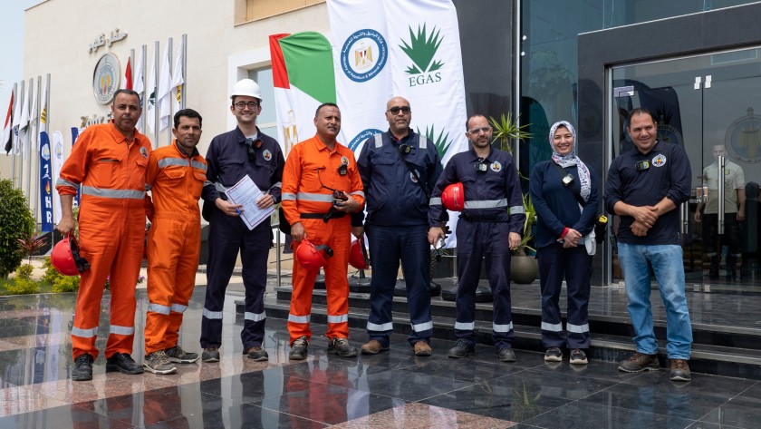 Foto di gruppo del team della centrale