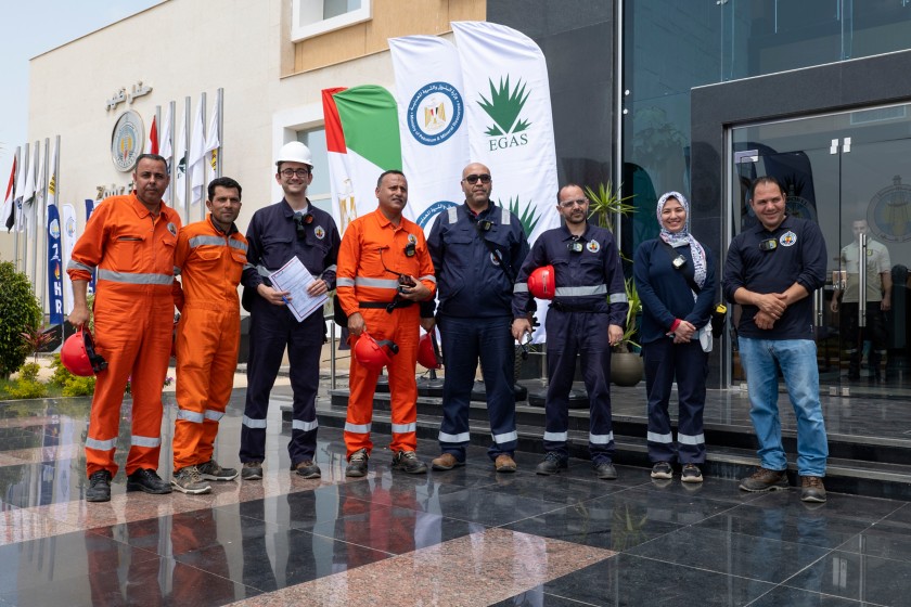 Foto di gruppo del team della centrale