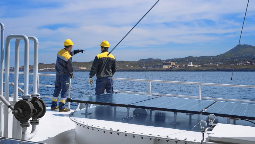 Operators on the wave energy device.