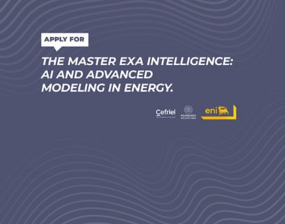“Exa Intelligence: AI and Advanced Modeling in Energy” master’s programme, with Cefriel, Politecnico di Milano and Eni logos.