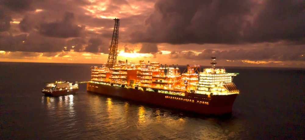 The floating liquefaction unit Coral Sul FLNG