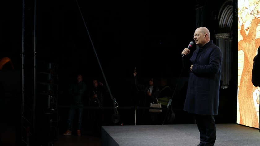 The President of Eni's Board of Directors, Giuseppe Zafarana, is delivering a speech