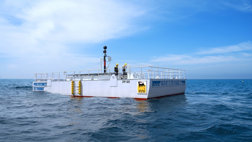 Iswec platform on the sea