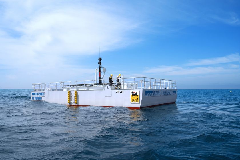 Iswec platform on the sea