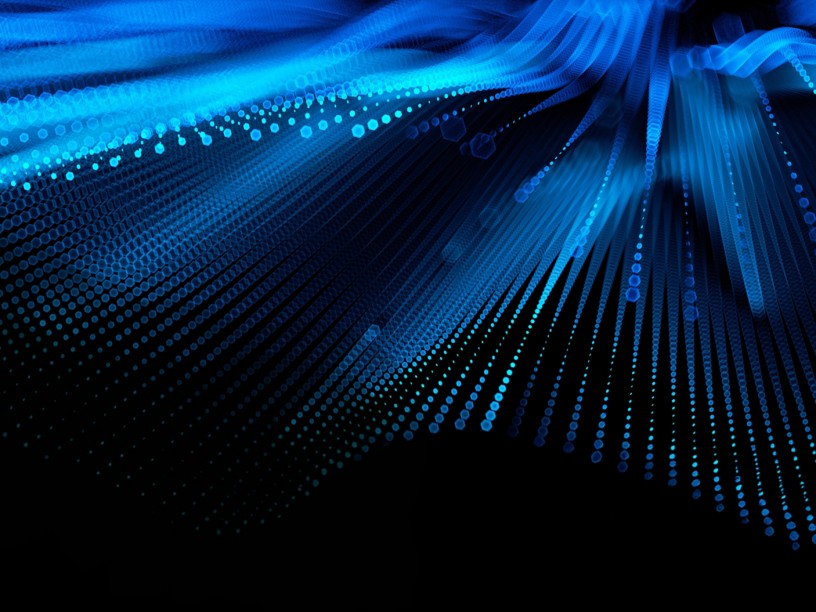 Digital blue stripes