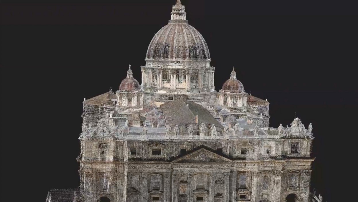 Modello 3D della Basilica di San Pietro in Vaticano 