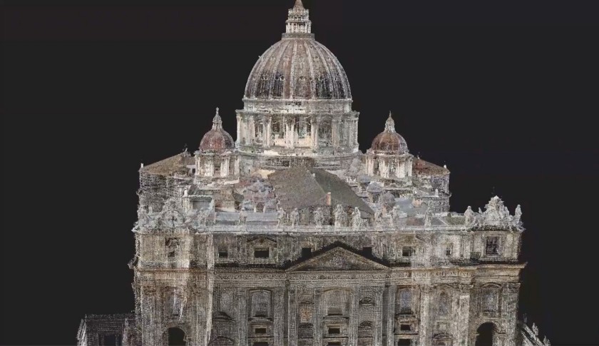 Modello 3D della Basilica di San Pietro in Vaticano 