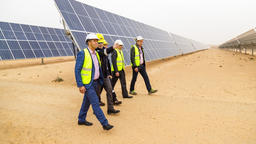 Visit during the inauguration of the photovoltaic plant in Tunisia