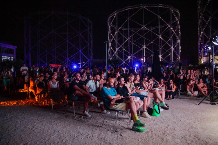 Some people seated at Videocittà 2022