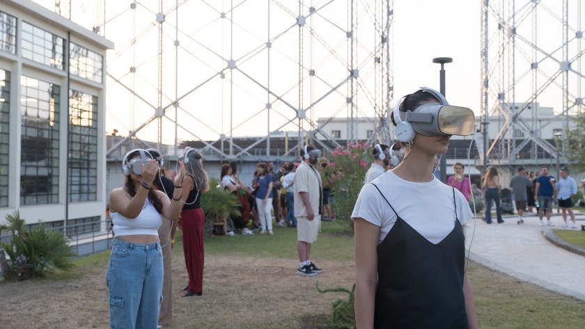 Visitors at Videocittà 2024 try out augmented reality