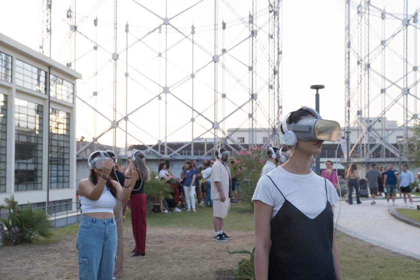 Visitors at Videocittà 2024 try out augmented reality