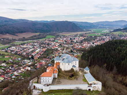 arial view Liptsch castle