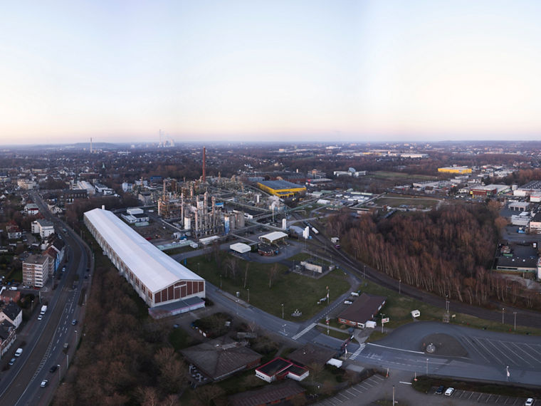 Aerial view of Evonik’s Herne site, North Rhine-Westphalia, Germany