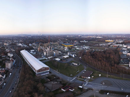 Luftbild vom Evonik-Standort in Herne