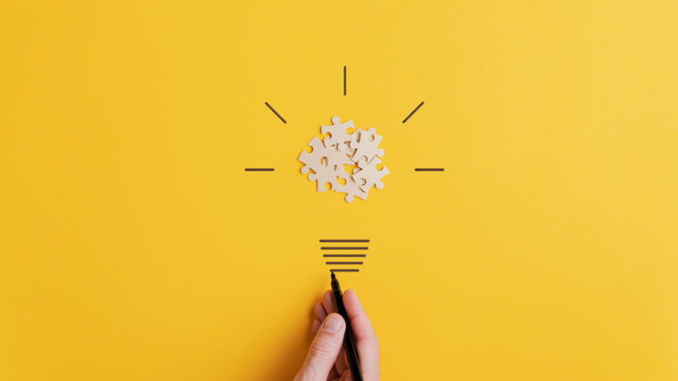 An idea is created from pieces of the puzzle
Aus Puzzleteilen entsteht eine Idee