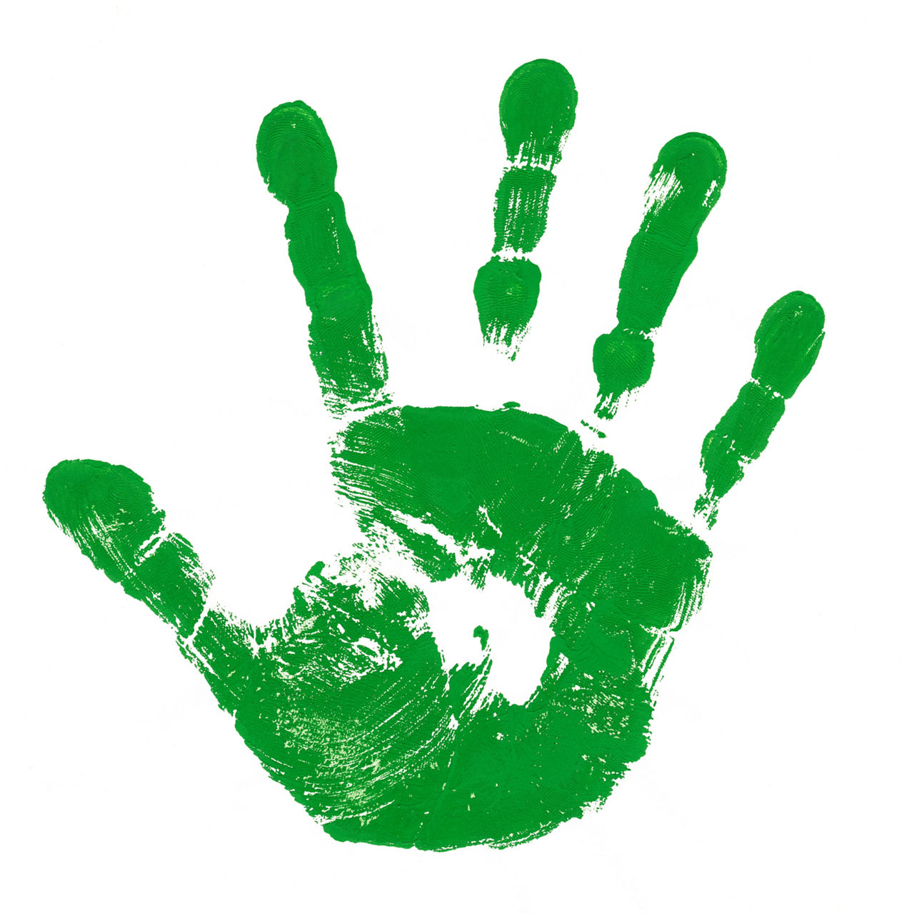 Green handprint
Grüner Handabdruck