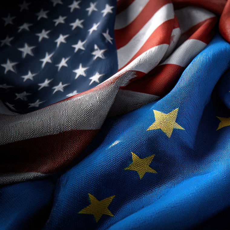 USA - EU - China: Flags