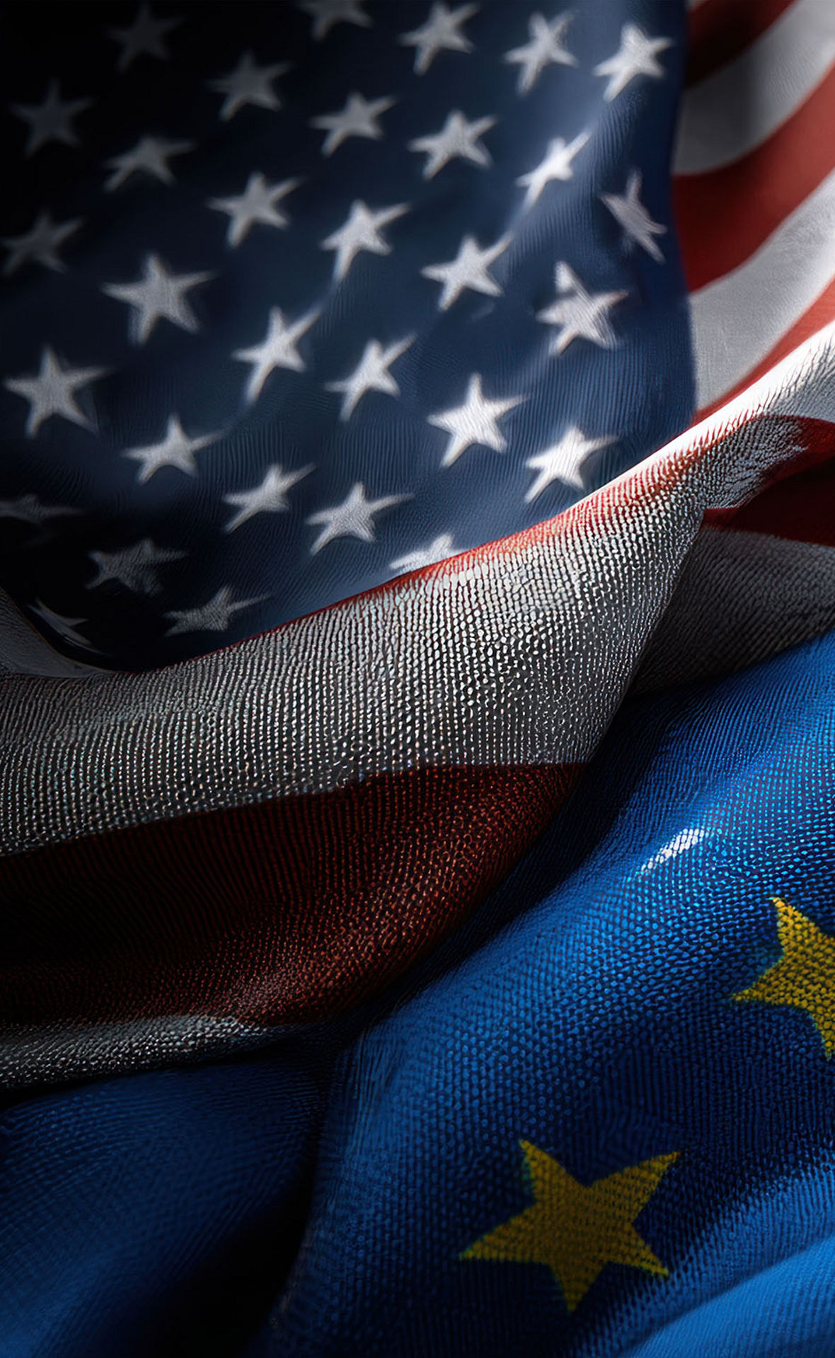 USA - EU - China: Flaggen