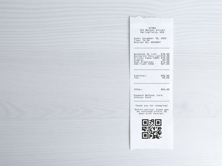 a receipt