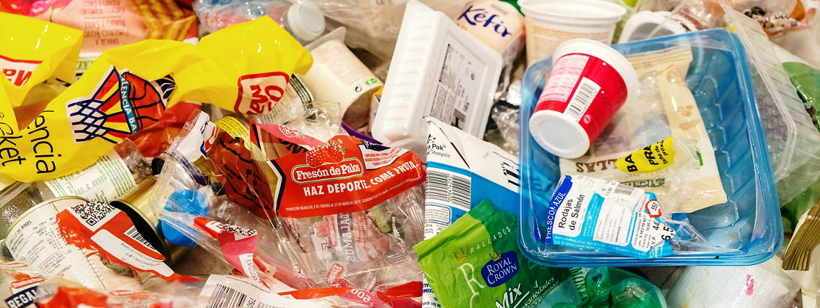 Gemischter Kunststoffmüll