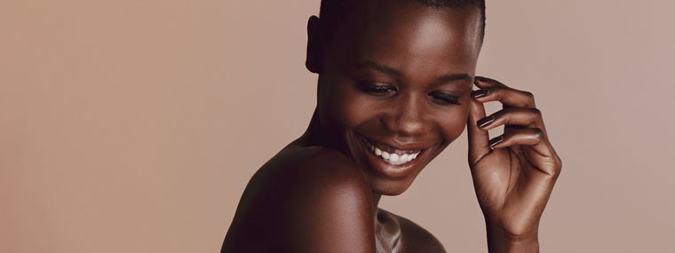 African woman with buzz cut hairstyle