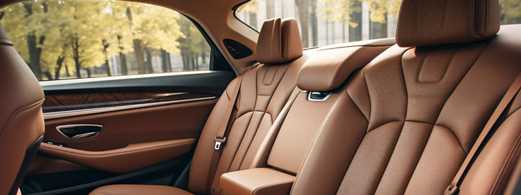 Concept comfortable style transportation equipment light driver expensive inside automobile dash seat luxury brown car headrest limousine modern drive design vehicle business leather