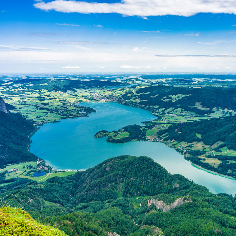 Schafberg am Wolfgangsee in Österreich