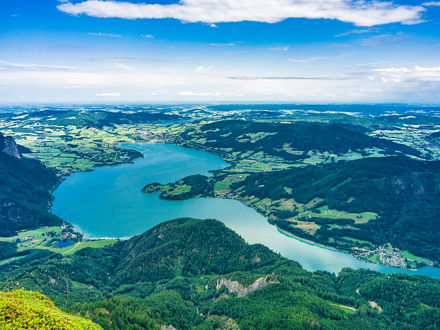 Schafberg am Wolfgangsee in Österreich