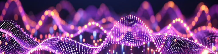 Futuristic Science and Technology Background, Abstract Blue Digital Wave, Glowing Network Design, Modern and Dynamic Pattern, Conceptual Illustration of Data and Connection