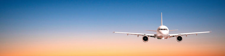 a passenger plane is flying