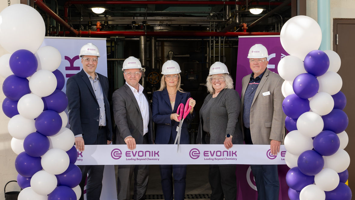 Ribbon cutting for the expansion of colloidal silica production in Weston, Michigan