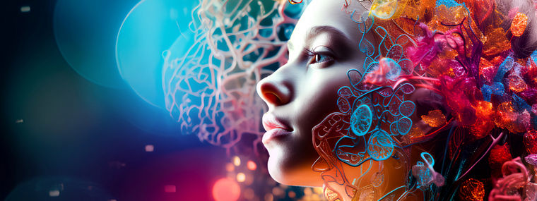 colorful Woman portrait