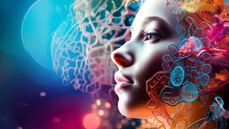 colorful Woman portrait