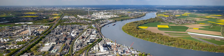 Luftbild Standort Wesseling April 2025, Areal view of the Wesseling site in April 2025