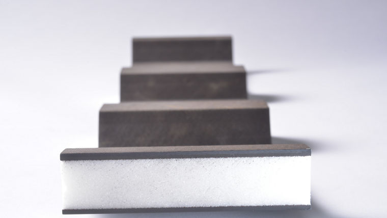 Eine Rohacell faserverbundkonstruktion