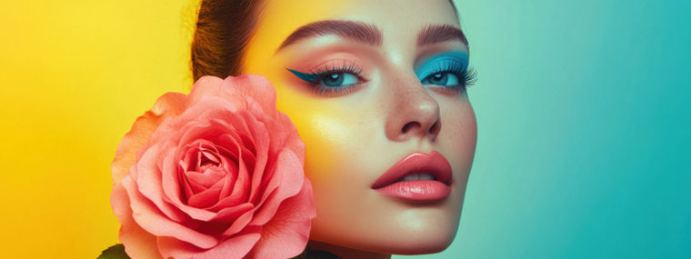 Colourful Woman Portrait