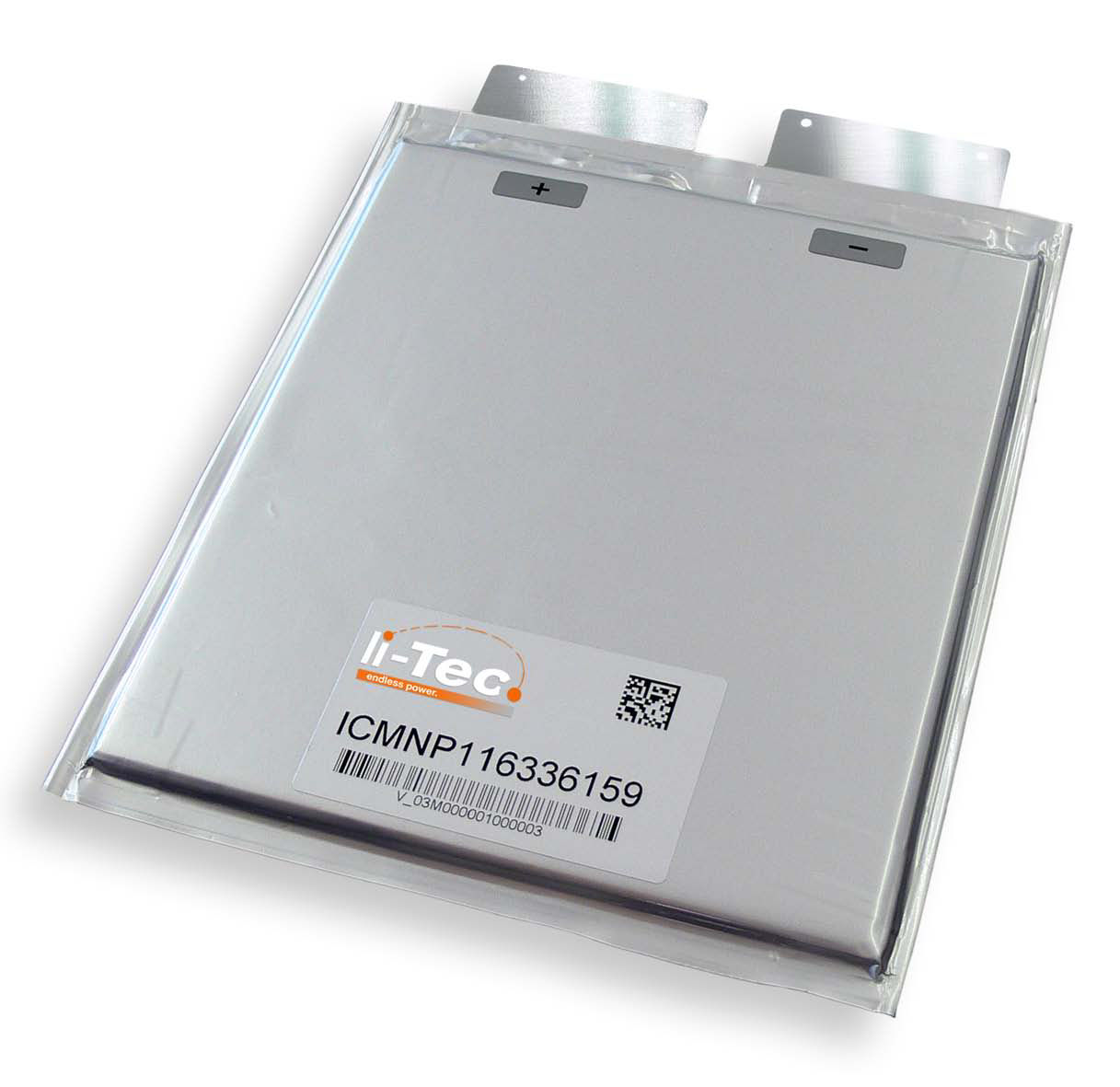 A silver Separion battery cell