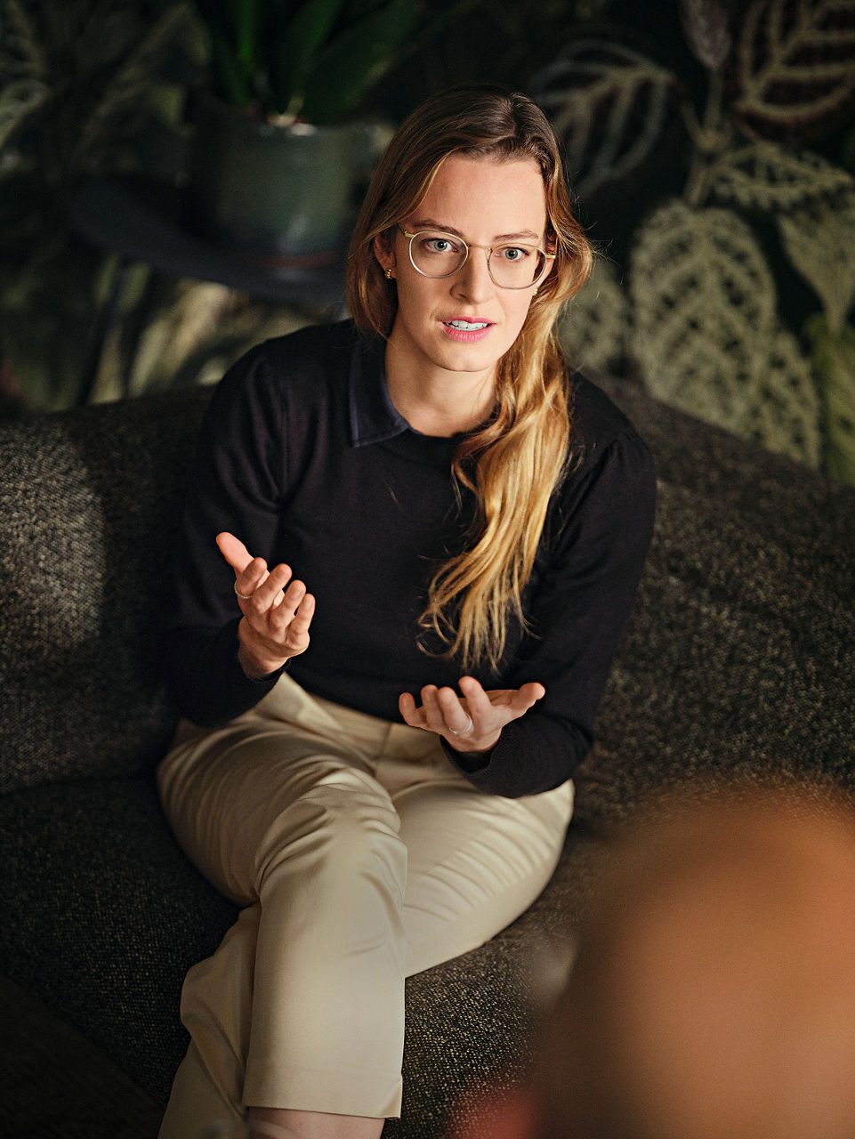 Myriam Rapior diskutiert