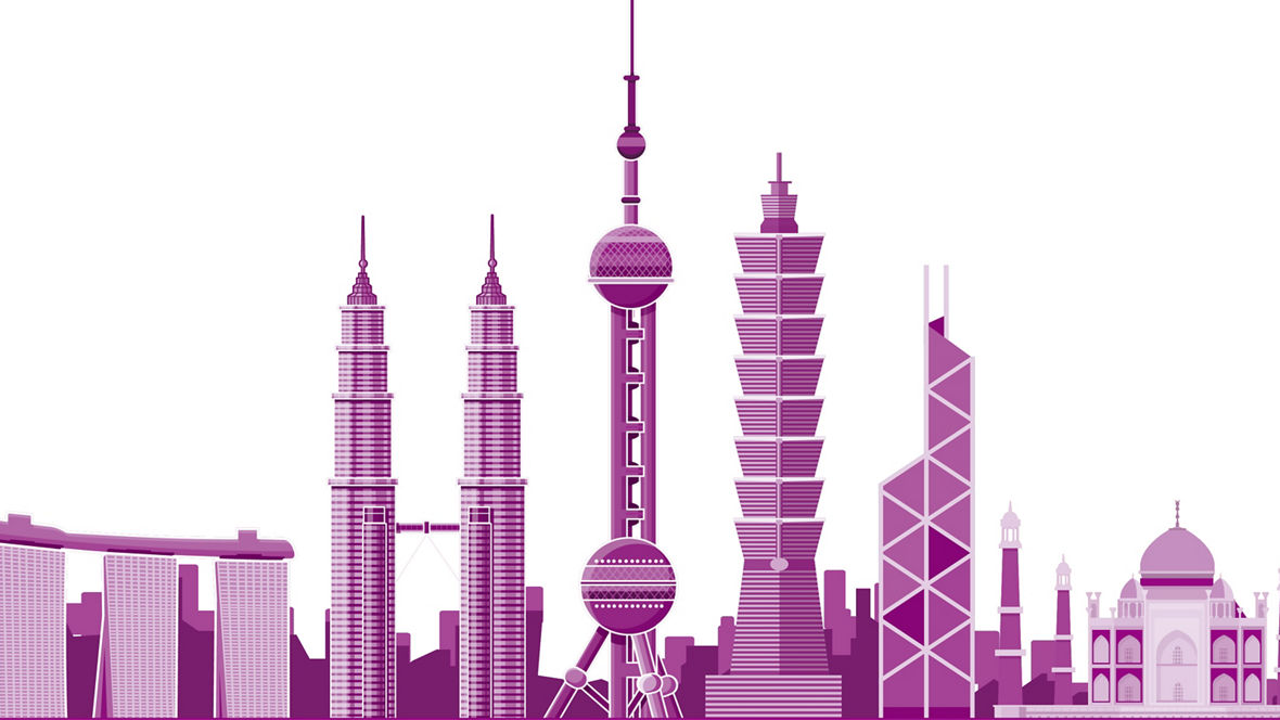 Visual One Asia Region Landmarks 