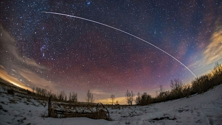2A72X2X A pass of the International Space Station with Canadian astronaut David St. Jacques on board, on the evening of January 26, 2019. I started the sequen