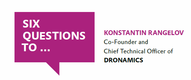 Interview between Evonik and Konstantin Rangelov, Chief Technical Officer of DRONAMICS about the black swan.